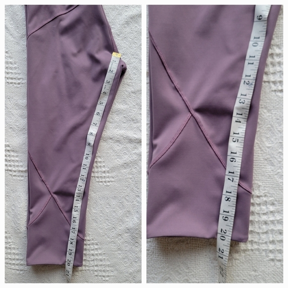 Lululemon In Movement Crop Athletic Sporty Legging *Everlux 19" Smoked Mulberry - Picture 9 of 11